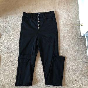 High Waist Button Up Jeans